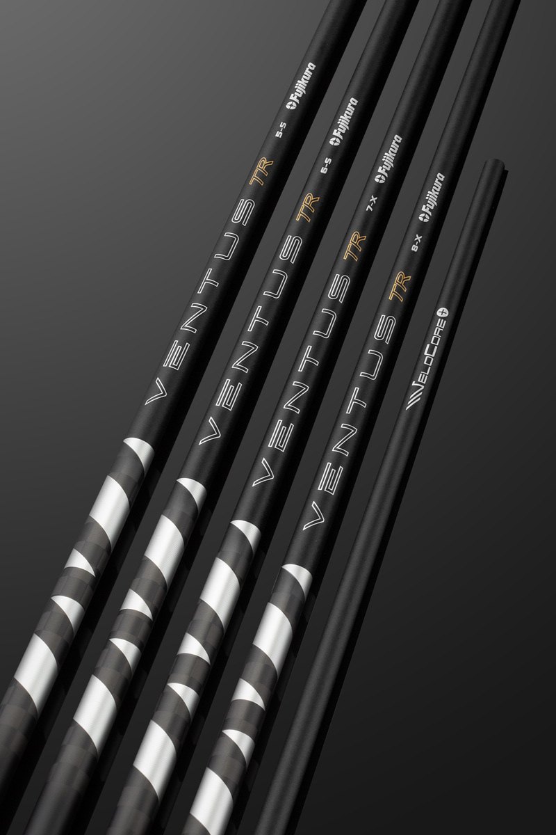 Fujikura Ventus TR Black+ with VeloCore+ wood shafts in 5, 6, 7 and 8 weights